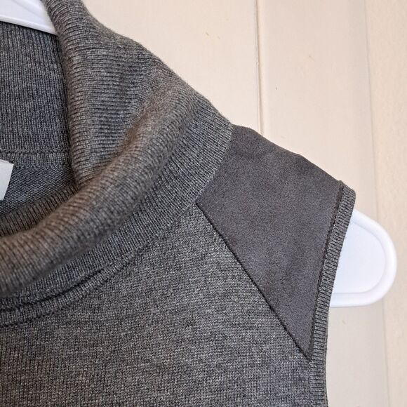 EE By Etcetera Women Cashmere Blend Knit Sleeveless Top Turtle Neck Size S - Picture 7 of 11